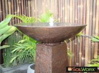 Aquarius Solar Fountain – Medium Rust